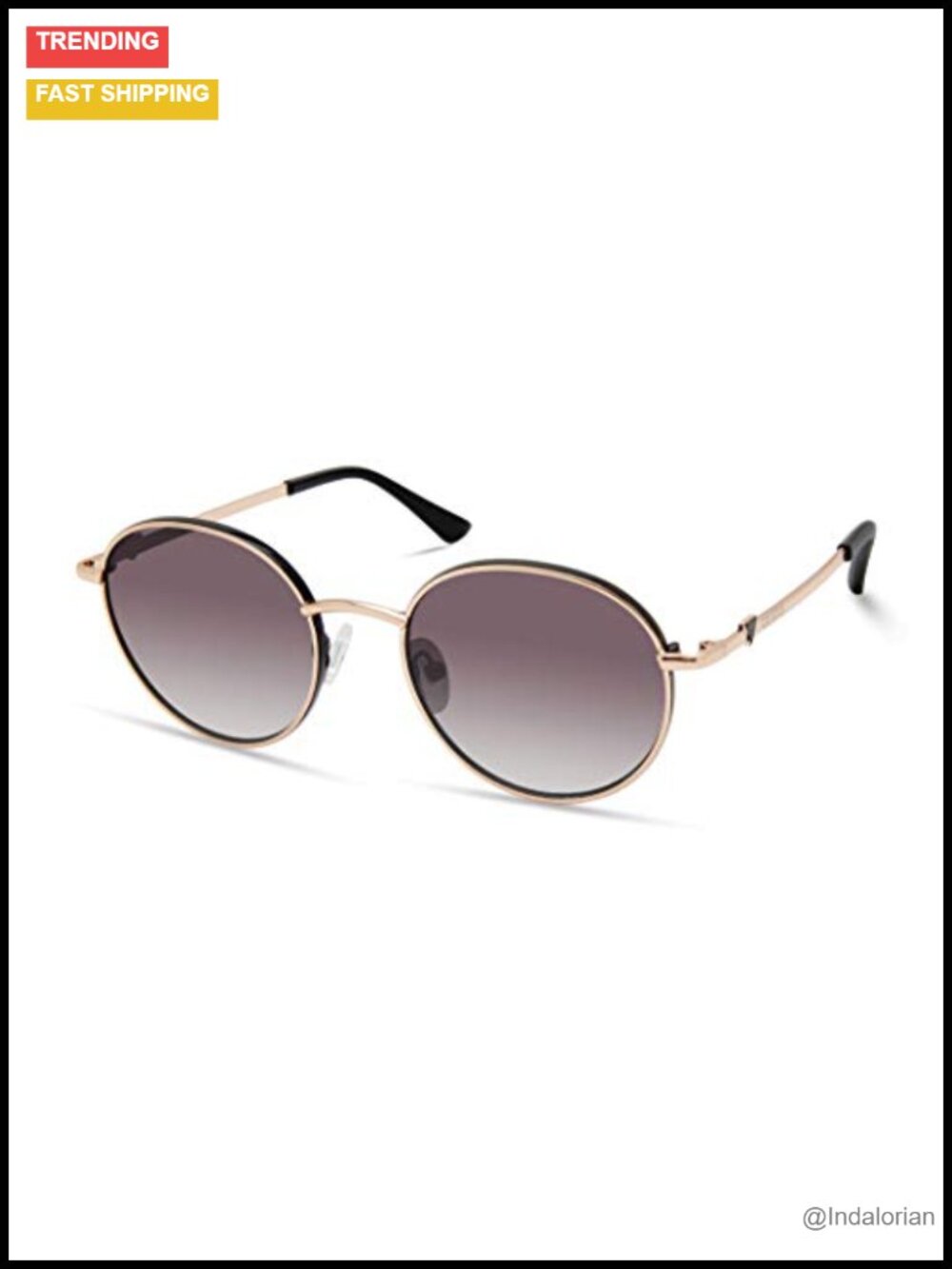 Classic Round Sunglasses - Metal Frame UV400 Non-Polarized (51mm)